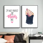 Современная модная настенная Картина на холсте для дизайна ногтей, Постер для маникюра, Настенная картина для украшения салона, украшение для дома YX194