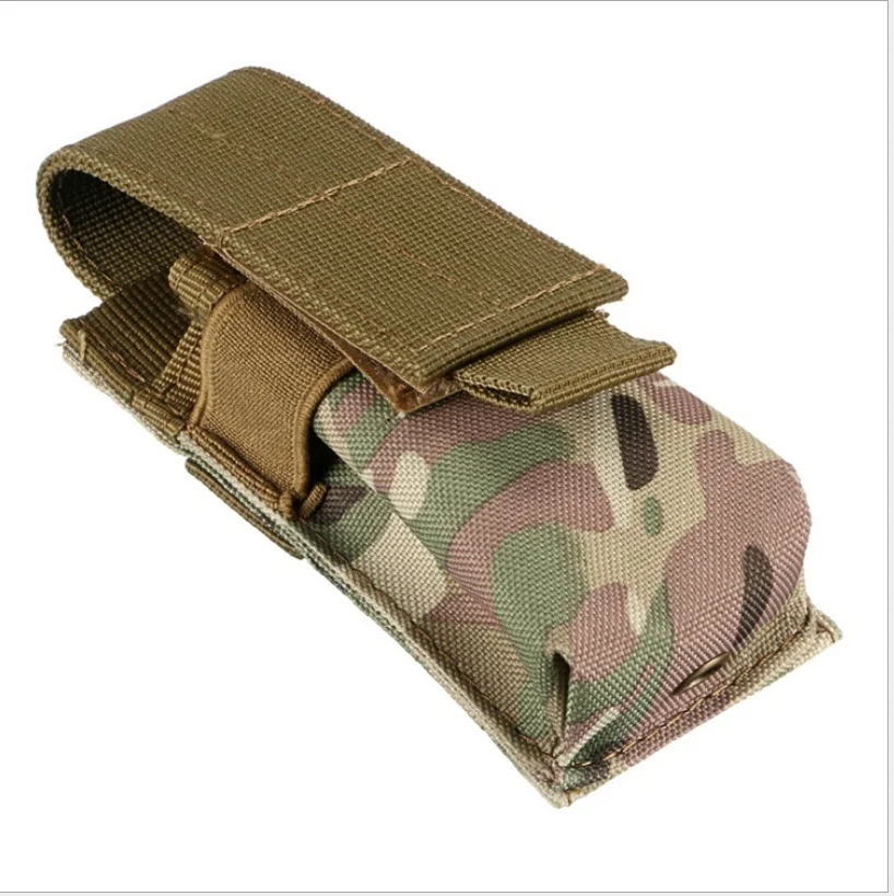 Тактический Molle светильник кобура с одним пистолетом патроны подсумок фонарь