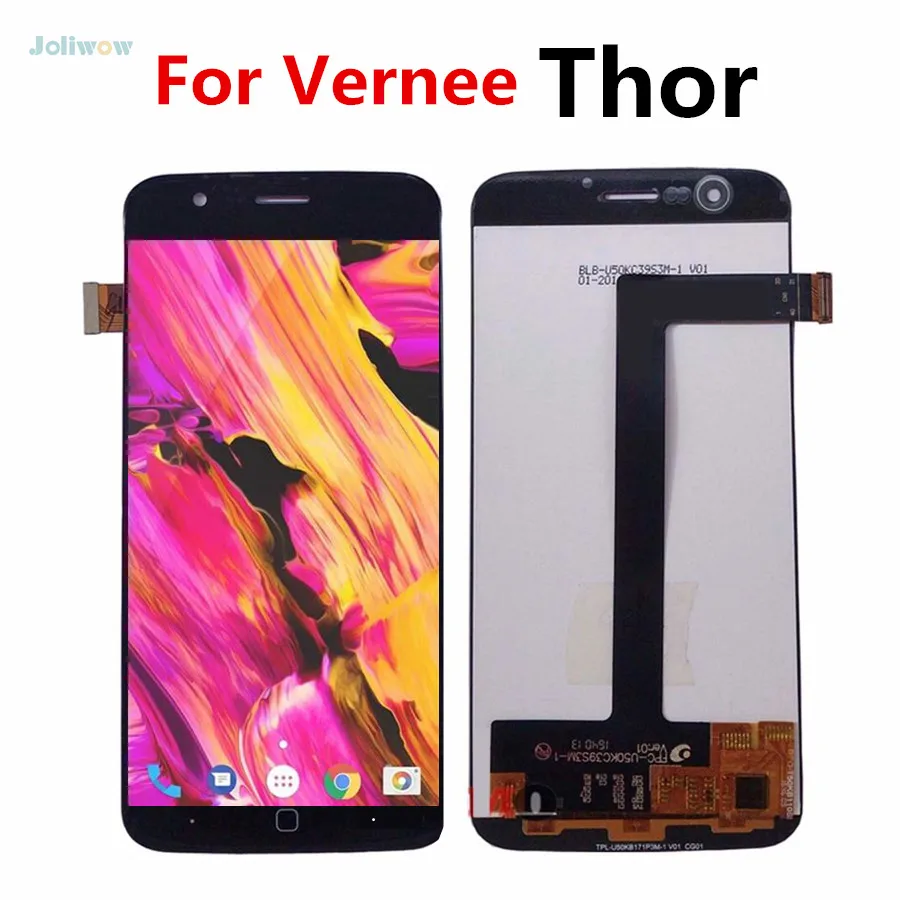100% протестированный ЖК дисплей Vernee Thor с сенсорным экраном дигитайзер в сборе
