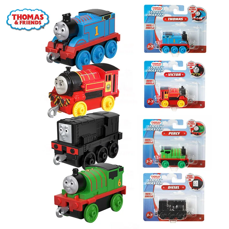 

4pcs Thomas and Friends Trackmaster 1/43 Model Metal Thomas Train Set 1:43 Diecast Toys for Children Boys Car Toys Gifts Oyuncak