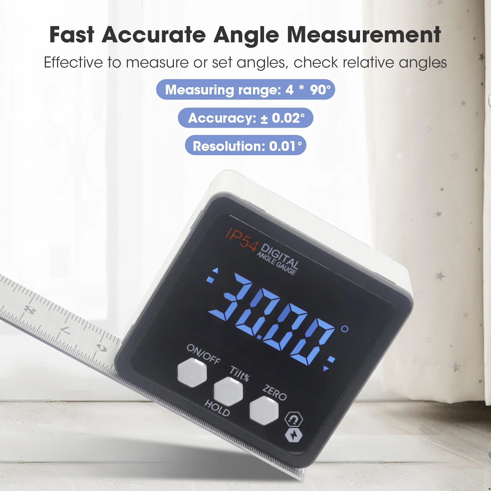 KKmoon уровень цифровой измеритель углов магнитный мини Angle Finder инклинометра Малый