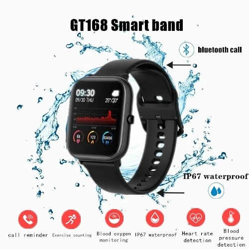 ZSD Смарт-часы GT168 мужские водонепроницаемые фитнес-трекер кровяное давление