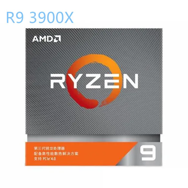 Процессор AMD Ryzen 9 3900X R9 3 8 ГГц 12 отверстий 24 hilos 7 нм L3 = 64M AM4 с вентилятором|intel xeon|xeon