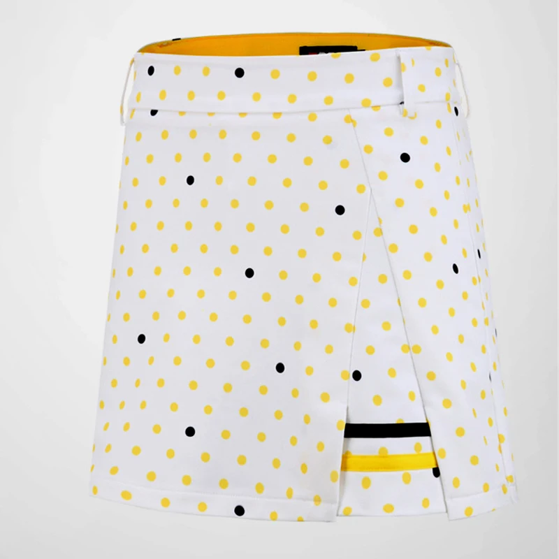 Dot skirt PGM юбка для гольфа Женская дышащая высокоэластичная летняя спортивная одежда для бега и тенниса плиссированная короткая юбка женская одежда для гольфа - Цвет: Dot skirt