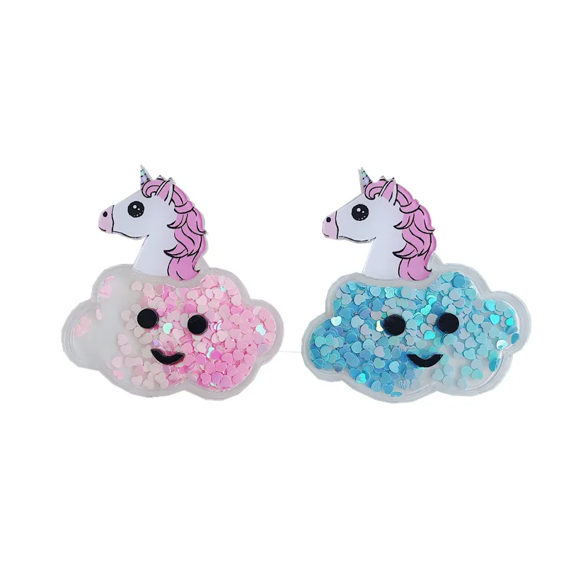 David аксессуары Единорог вишня зыбучий песок прозрачный акриловый струящийся