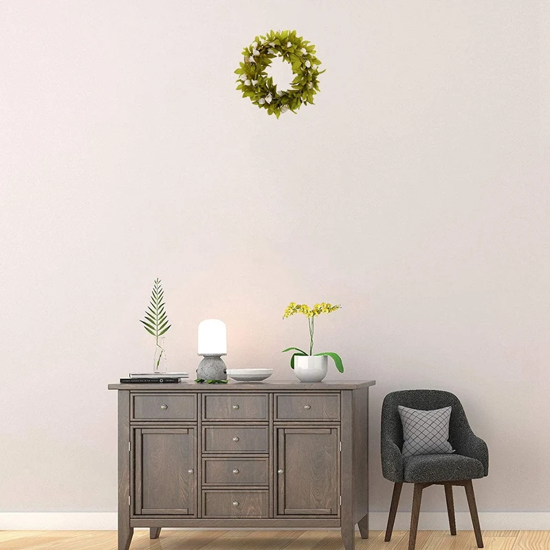 

Artificial Cape Gooseberry Physalis Wreath for Front Door Wall Window Wedding Party Office Farmhouse Garden Home Decor