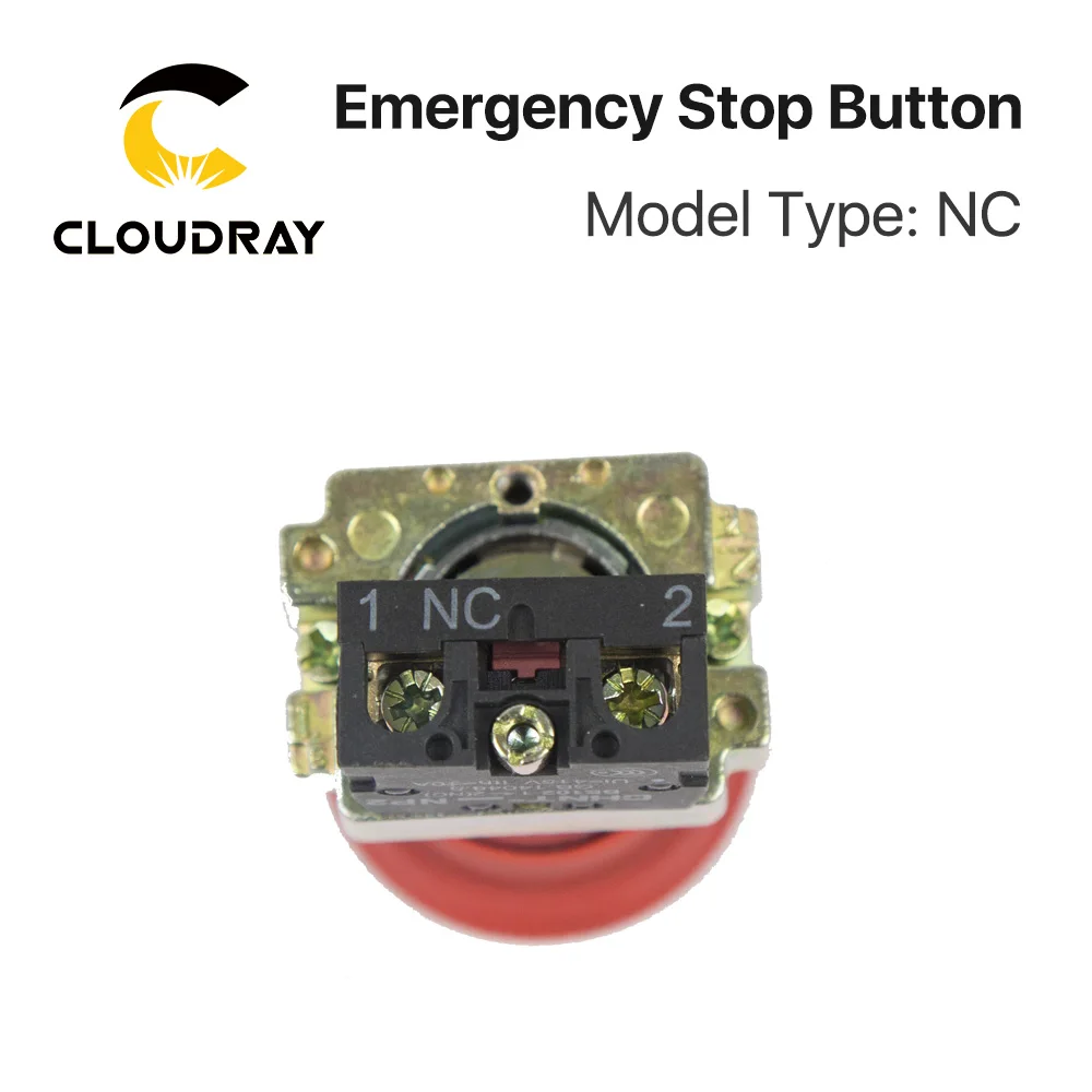 

Cloudray Emergency Stop Button NC for CO2 Laser Engraving Cutting Machine