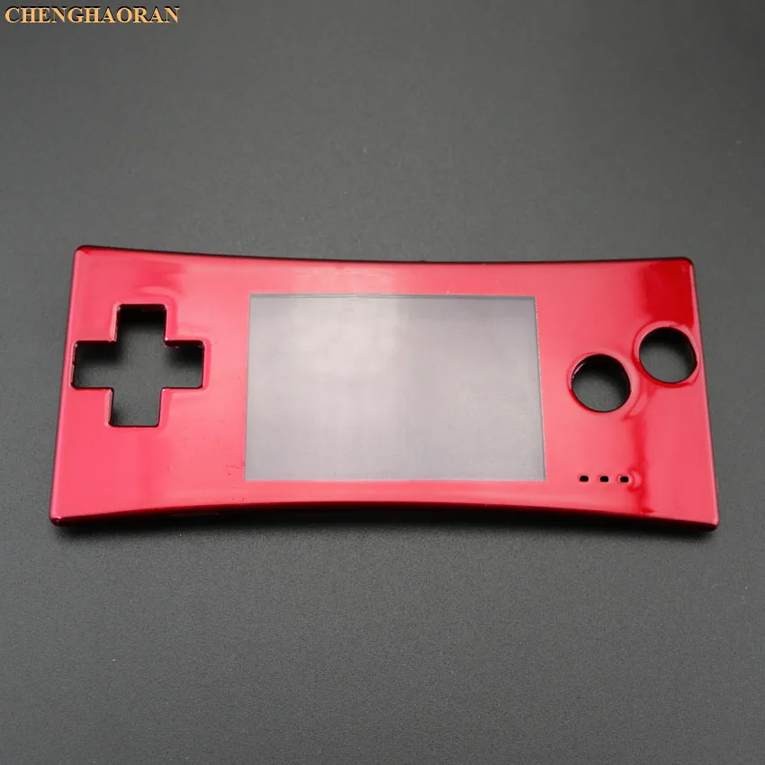 Red ChengHaoRan 16 стилей 16 цветов передняя оболочка чехол Лицевая панель для GBM Gameboy micro system - Цвет: Red