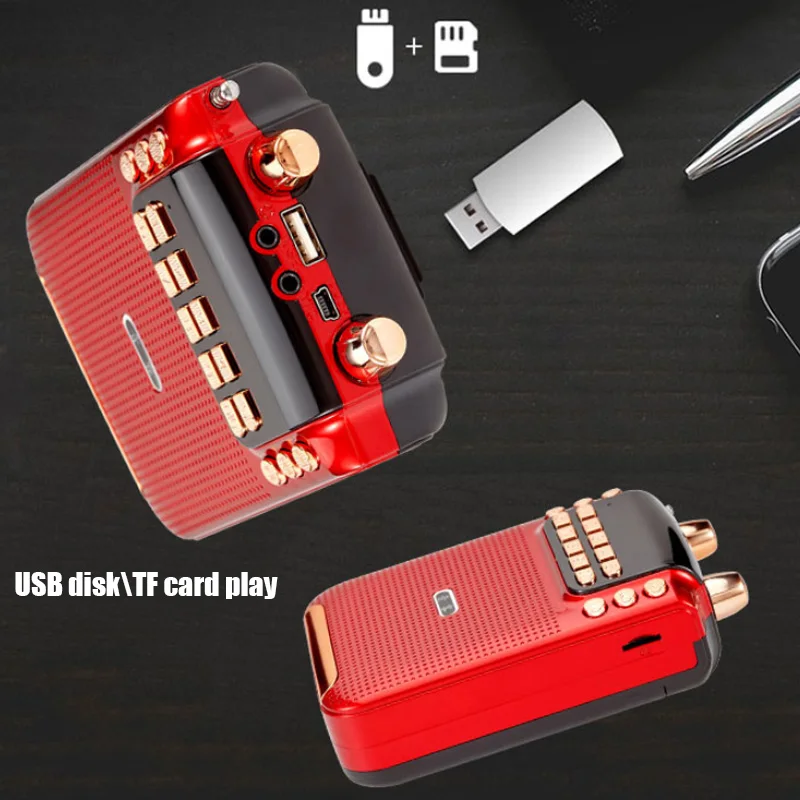 10 Вт высокомощный Bluetooth МегаФон динамик FM \ TF USB функция записи голоса Поддержка