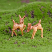 deer lovers figurine miniature fairy garden accessory mini world decoration moss terrarium dollhouse gift diy accessories