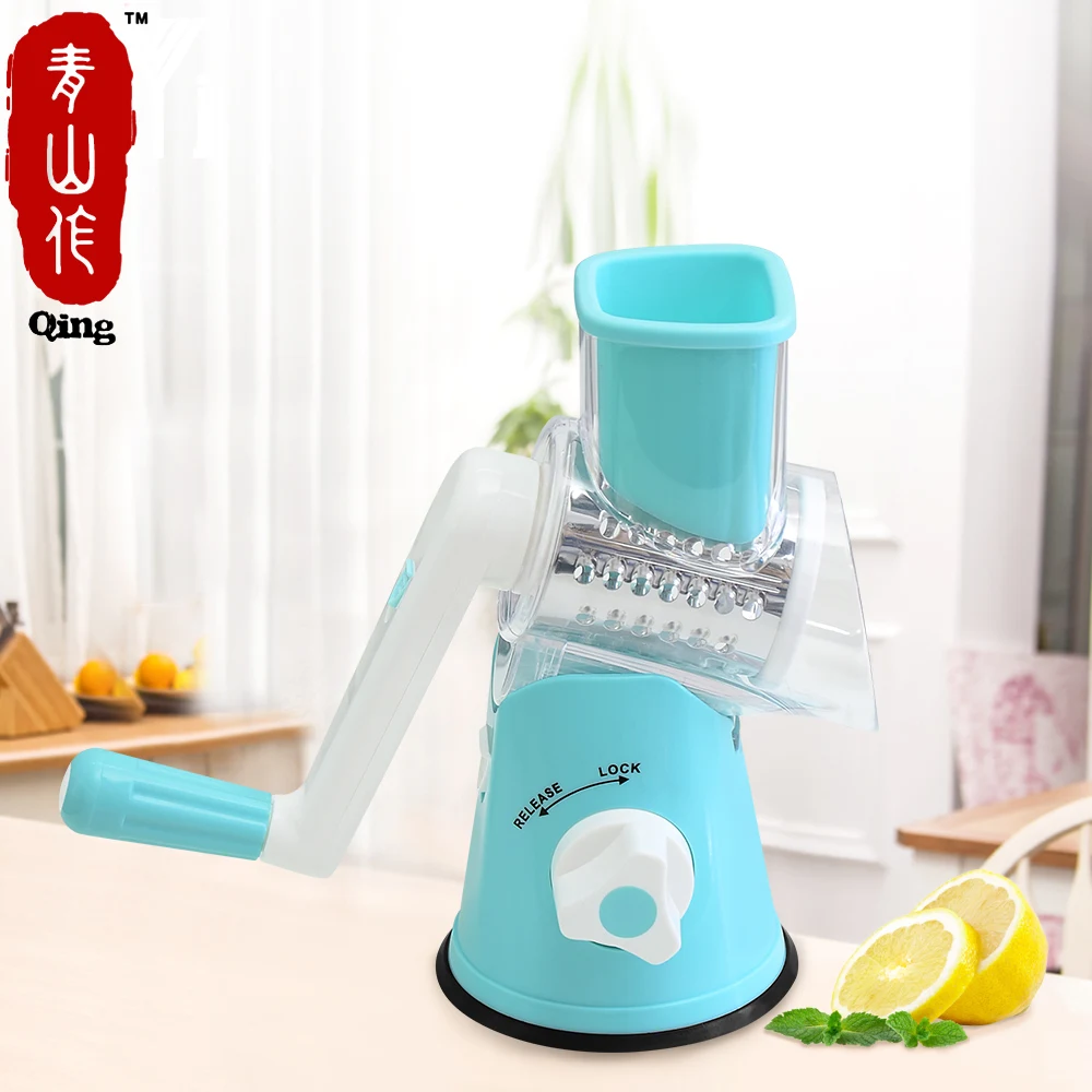 Ручной вращающийся измельчитель для фотографий с 3 лезвиями из нержавеющей