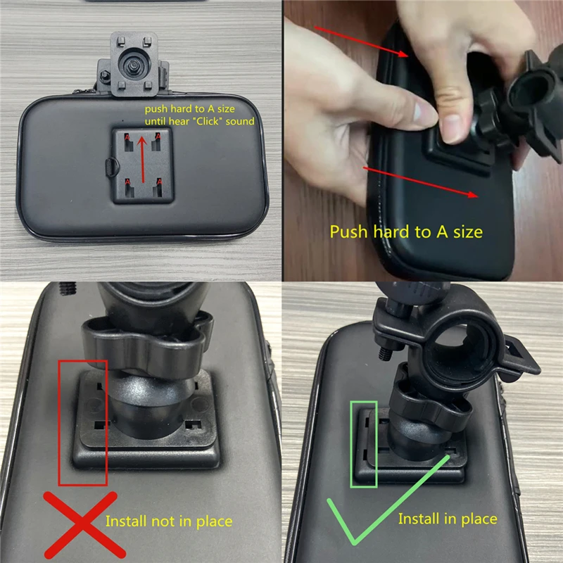 New Motorcycle Waterproof Case Rear View Mirror Mount Holder Stand Telephone Bike Holder Phone Bag Support Moto Bicycle Cover