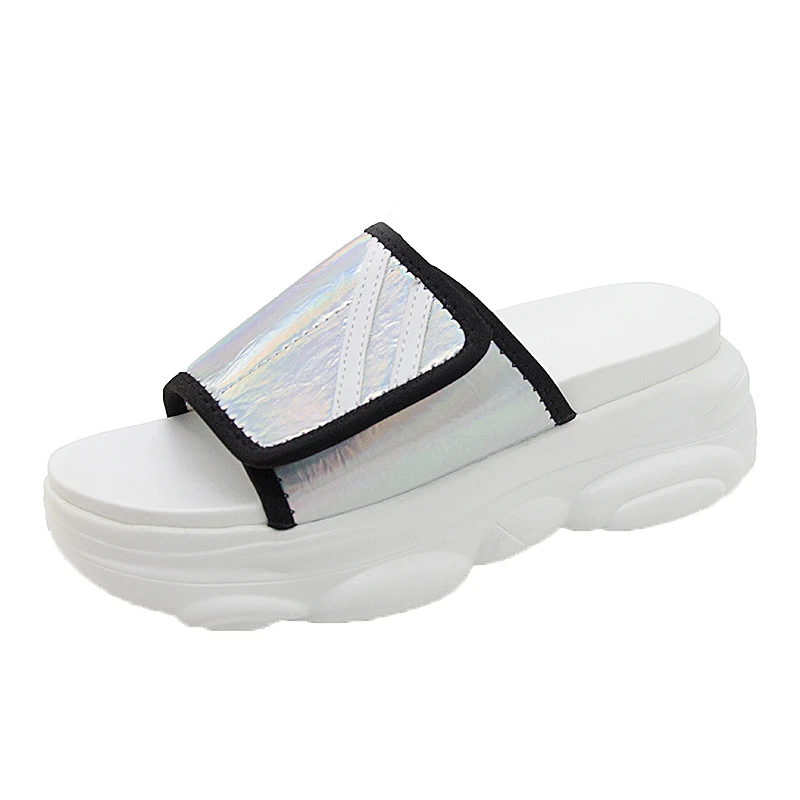 Летние женские тапочки Дизайнерские пляжные сандалии на платформе Повседневная