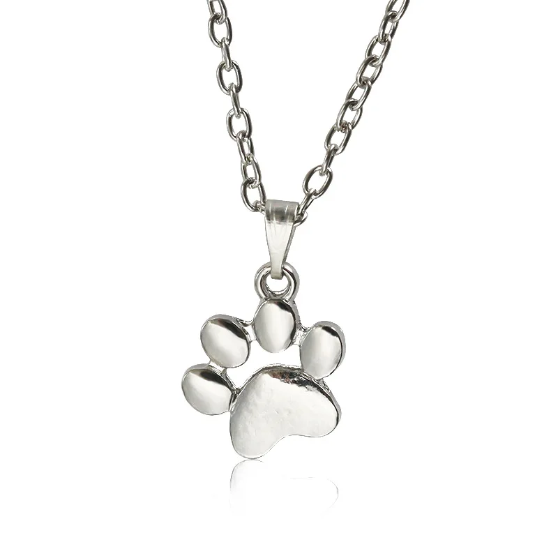 

QW Foreign trade new jewelry cute animal paw sole Necklace quick sale eBay hot accessories wholesale