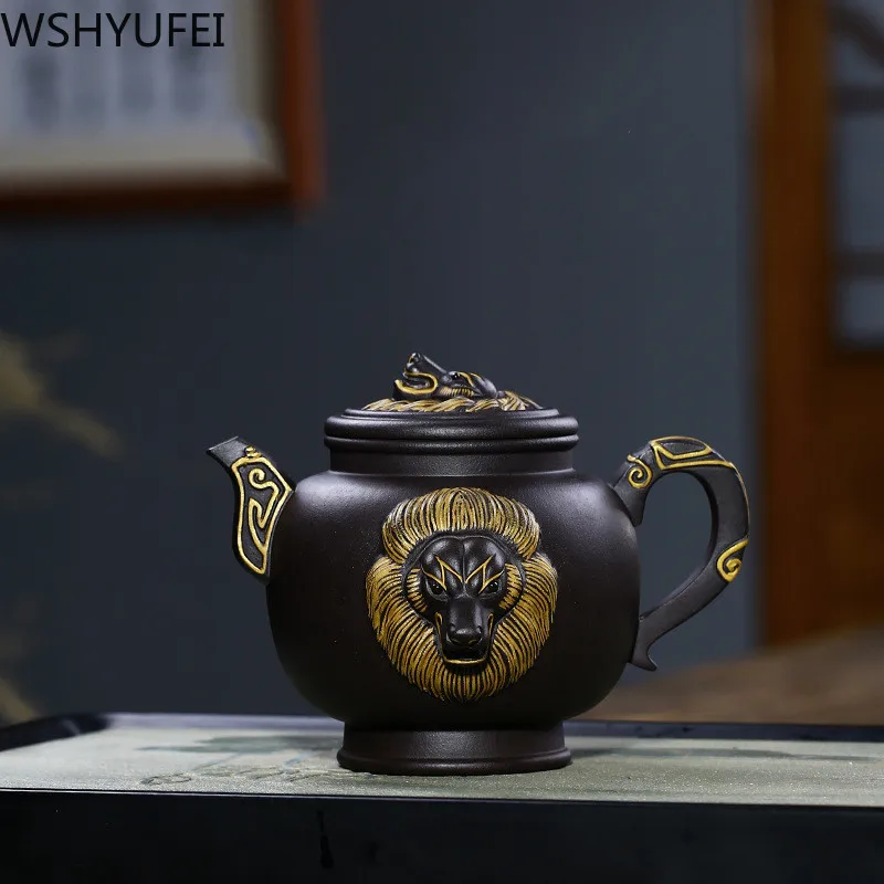 Yixing чайный горшок фиолетовая глина чайники сырье руды черная грязь ручной работы