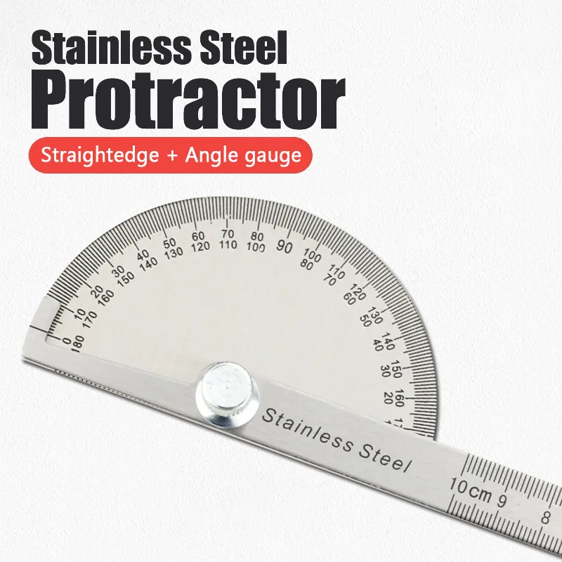 

Угломер-транспортир, 180 градусов, 100/150 мм, 1 шт.