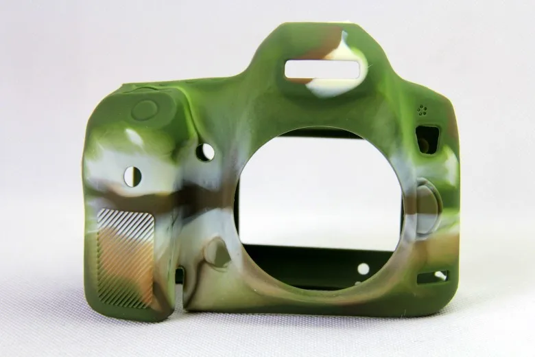 Camouflage Мягкий силиконовый чехол для камеры Canon 5D Mark III, защитный чехол для камеры - Цвет: Camouflage
