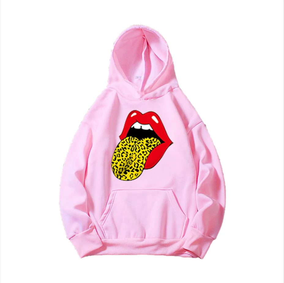 Women Fleece Hoodies Lady Streetwear Sweatshirt Female White Black Winter Warm Hoodie Outerwear