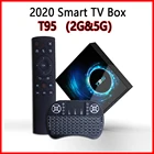 2020 лучшая Приставка Smart Tv T95 max Android 10 6k 2,4G и 5,8G Wifi Bluetooth 5,0 четырехъядерная приставка медиаплеер pk pro  X96