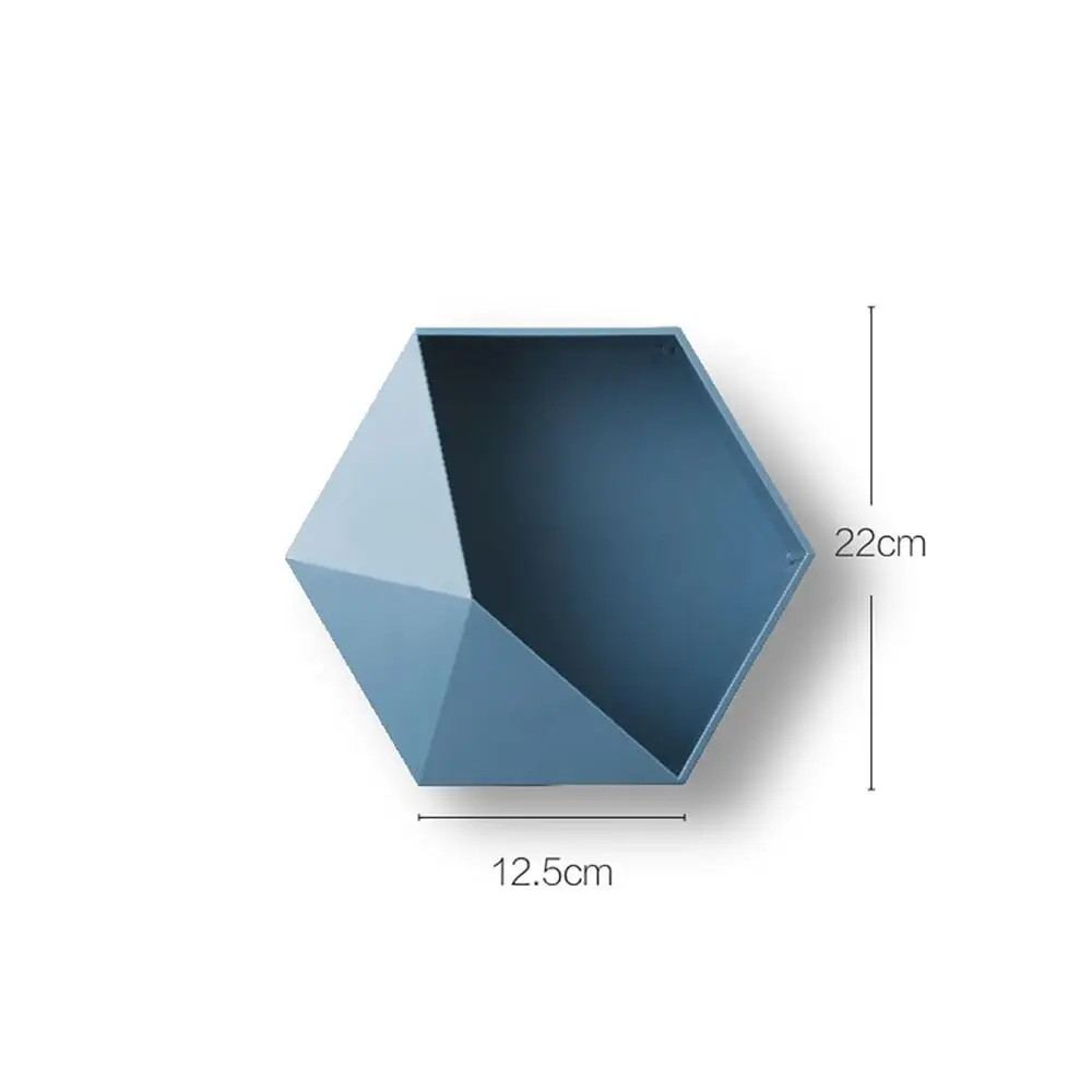 

1PC Geometric Wall Shelf Bathroom Wall Hanging Storage Rack Bedroom Wall Free Combination Decorative Storage Organizer