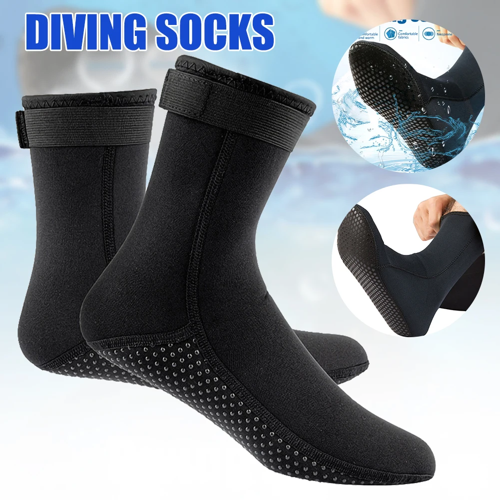 

Diving Socks 3mm Waterproof Neoprene Beach Water Socks Anti-Slip for Snorkling, Rating