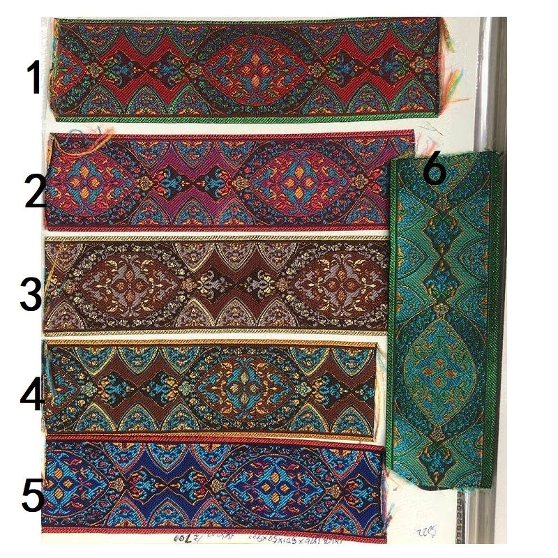 10 ярдов/партия ширина 5 см Тканое жаккардовое украшение лентами для штор и