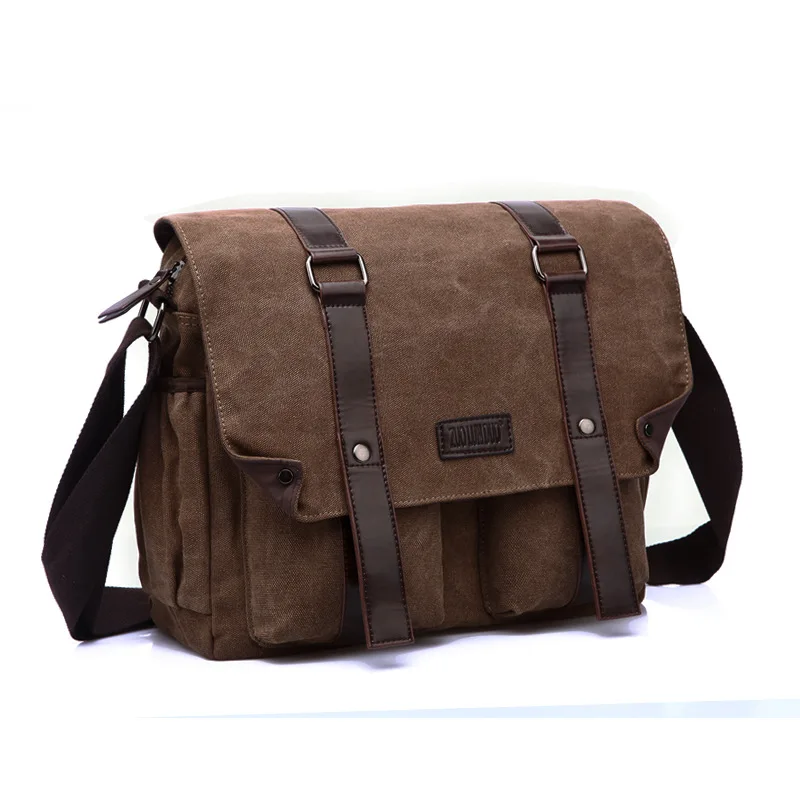 

Men's messenger bag men's shoulder bag simple fashion canvas casual men's bag