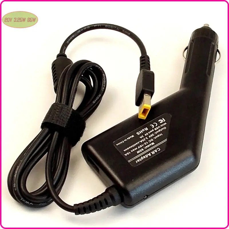 Car DC Power Adapter Charger + USB Port for Lenovo / Thinkpad ADP-65XB A X1 Y40 Laptop |