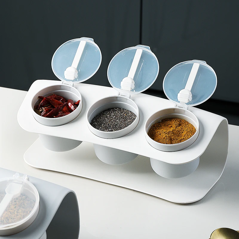 

PP Plastic Spice Container Box Kitchen Salt Sugar Pepper Seasoning Bottle Barbecue Cooking Chicken Essence Condiment Jar Accesso