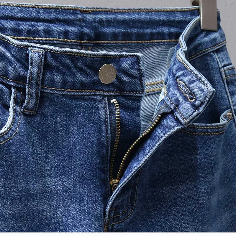

Women's Rhinestone Jeans Slim Fit Stretch Feet Pants 2021 Spring Autumn New High Waist Fashion Trendy Denim Pencil Pants