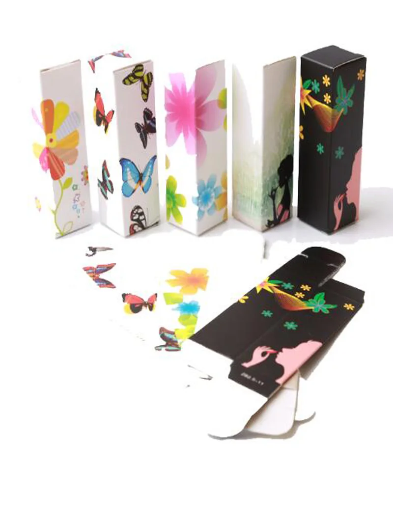 10pcs/lot 5G 5ml Lip Balm Tube Packaging Carton Box 6 colors Lipstick DIY Packing box 25*25*85mm | Красота и здоровье