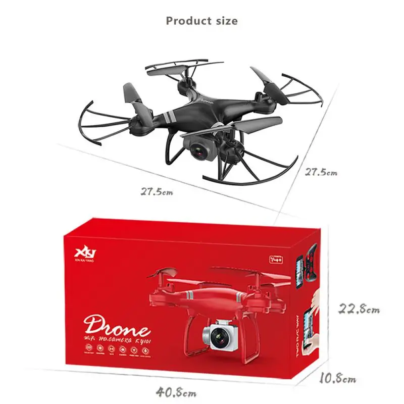 

KY101 drone Professional Photography Wifi 2.0MP with Camera Altitude Hold Quadcopter 2.4G 4-CH 6-Axis Portable Camcorder dron