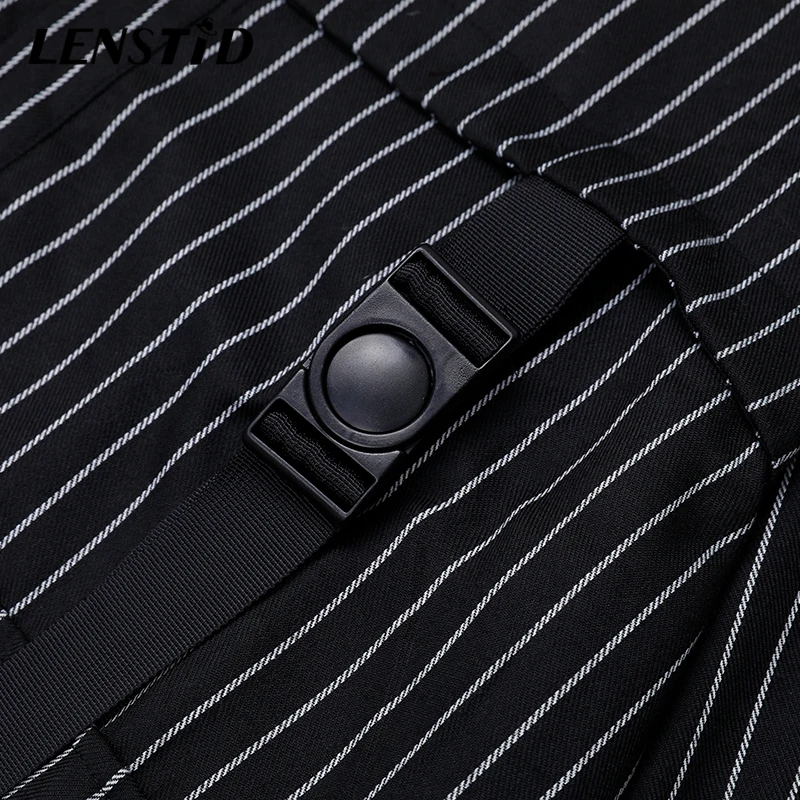 Мужская ветровка в полоску LENSTID винтажная спортивная куртка стиле Харадзюку