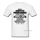 Футболка мужская хлопковая Life Of A Computer Programmer, черная, белая