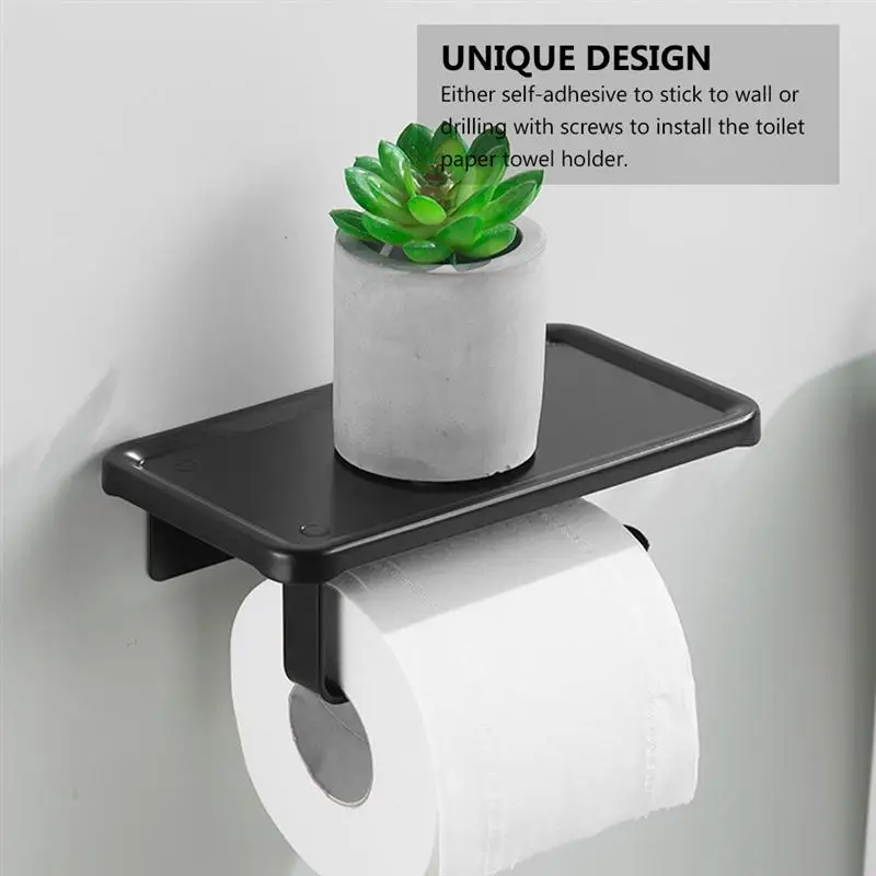 

1 шт. держатель для рулона туалетной бумаги, держатель для бумажных полотенец, рулон туалетной бумаги, настенная подставка, полка для хранен...