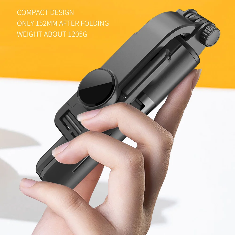 Мини ручной карданный стабилизатор для телефона Беспроводная Bluetooth селфи-палка