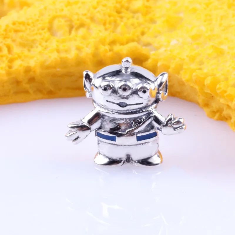 

Amas Hot Sale 925 Sterling Silver Pixar Studios Toy Story Three Eyes Charm Fit Original Bracelet