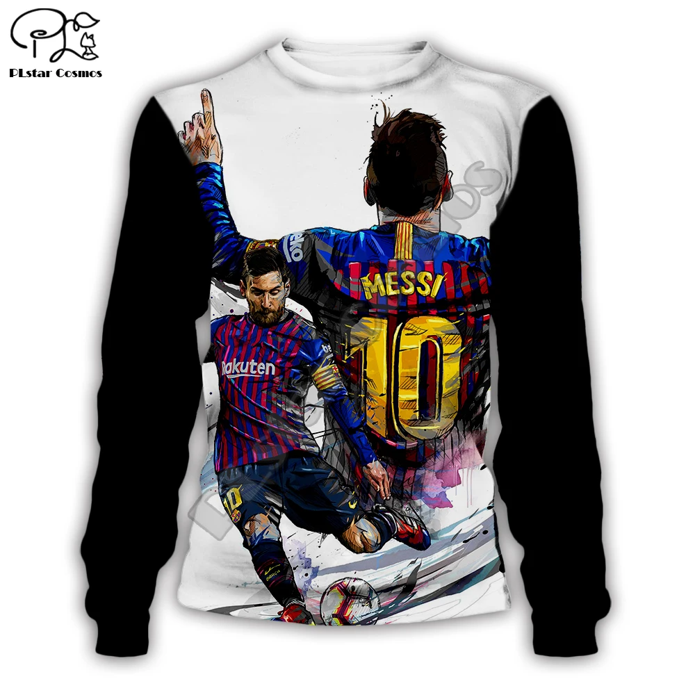 

PLstar Cosmos NewFashion Athlete Goat Lionel Messi Sportsman Football HipHop Streetwear Pullover 3DPrint Casual Funny Hoodies A7