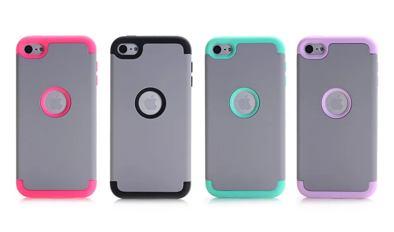 MAX-Q 3-в-1 противоударный чехол для задней панели чехол s For ipod touch 6 6th поколения Жесткий& Мягкий Резиновый Защитный Гибридный бронированный чехол Крышка