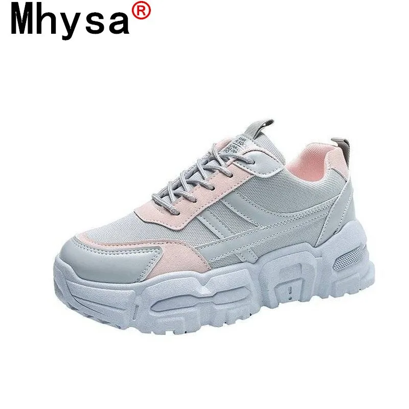 

2021 Women's Comfortable Breathable Casual Shoes Fashion Women's Shoes Lace-up Color Matching Non-slip Wear-resistant Sneakers
