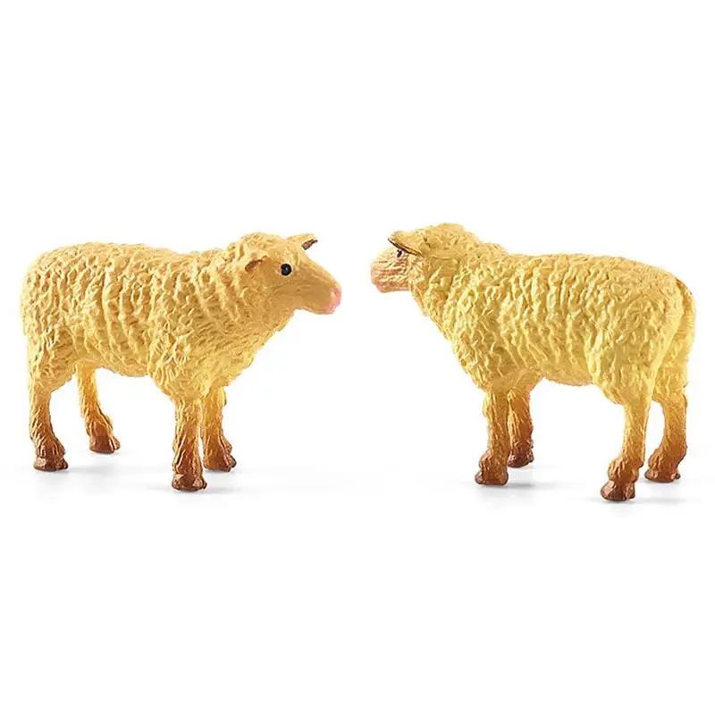 Мини-фигурки животных на ферме ПВХ игрушки для птицы свиньи утки курицы гуся