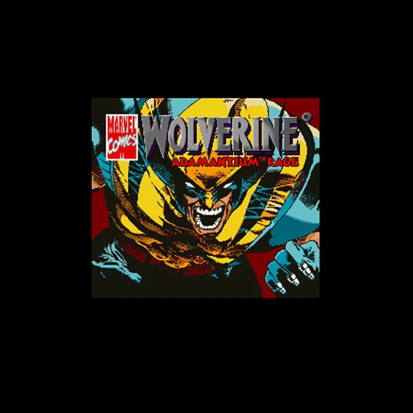 

Wolverine - Adamantium Rage, американская версия, 16 бит, английский, Большой 46 контактов, серая игровая карта для игрока NTSC