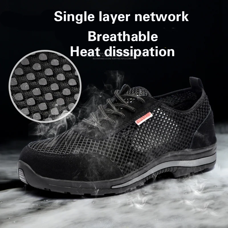 Мужские легкие кроссовки из сетчатого материала дышащие сандалии для защиты от