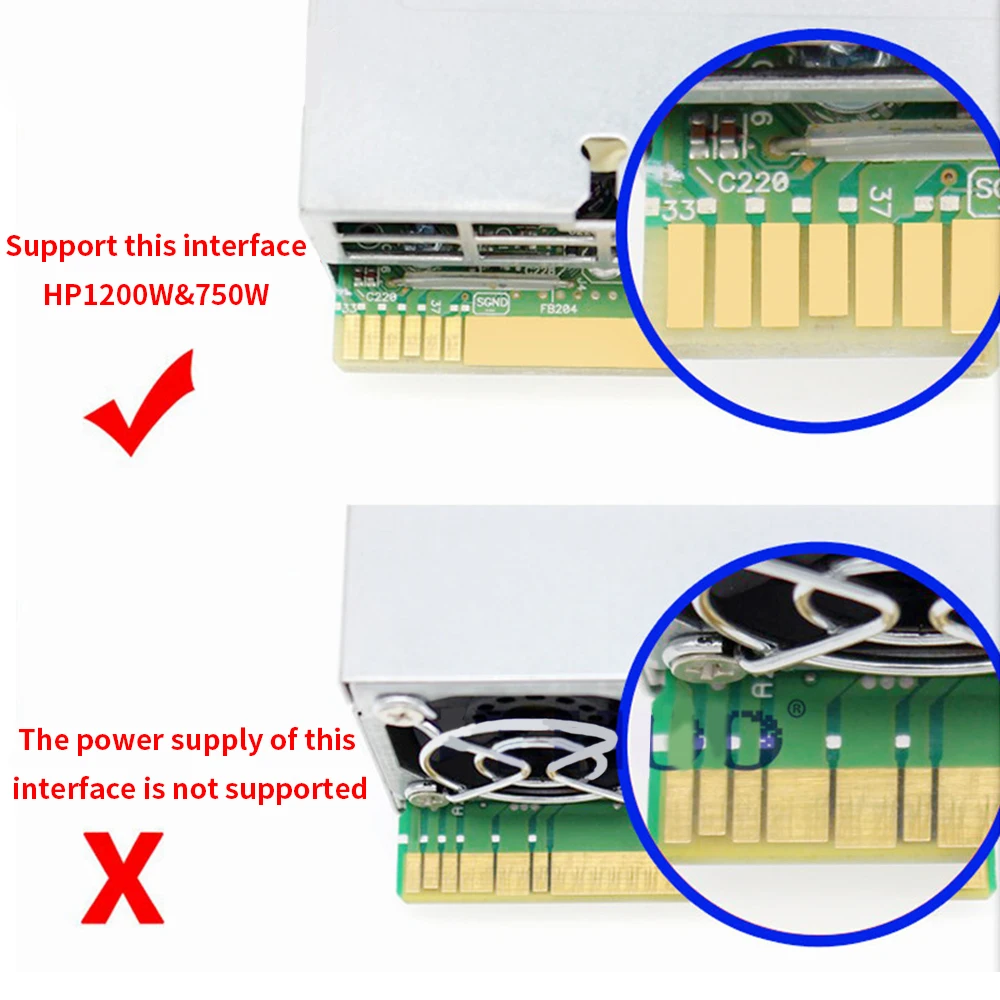 Коммутационная плата TISHRIC 2021 для HP 750 Вт/1200 Вт блок питания GPU Серверная карта с