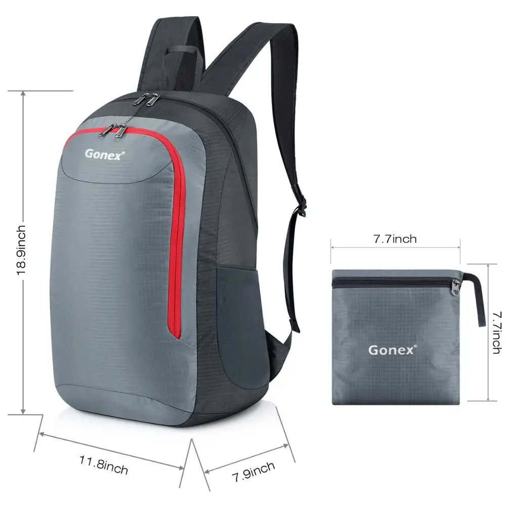 Ультралегкий рюкзак Gonex 28L удобная водонепроницаемая сумка большой емкости для