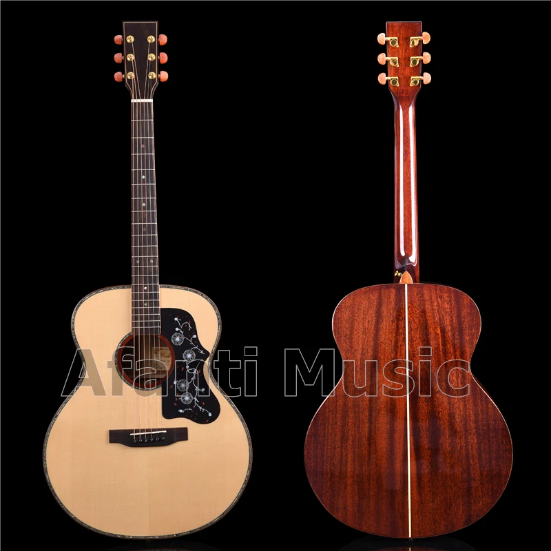 

42 Inch Solid Spruce Top original Color Acoustic Guitar of Afanti Music (AF-1037)