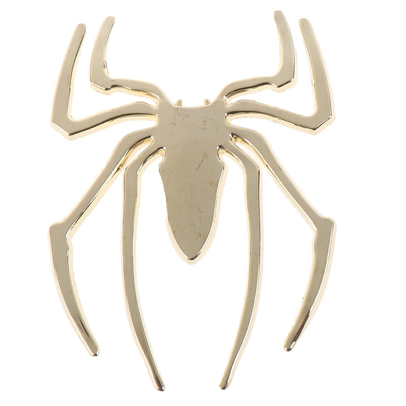 

1 PC 3D Car Truck Motor Decal Sticker Universal Car Styling Accessories Drop Metal 3D Car Stickers Spider Shape Emblem Chrome