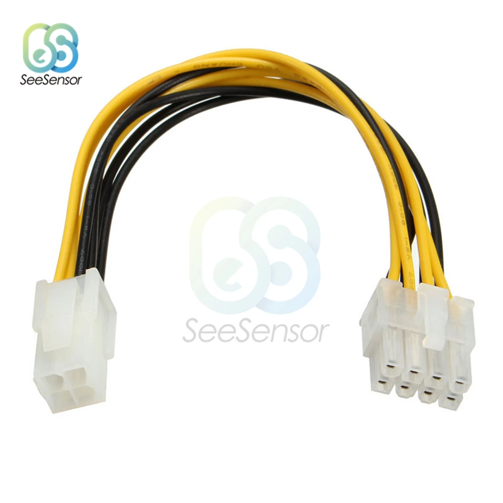 4 Pin Female to 8 Pin Male 6 Pin Female to 6 Pin Male EPS разъем кабельного шнура адаптер PC источник питания ЦП удлинитель