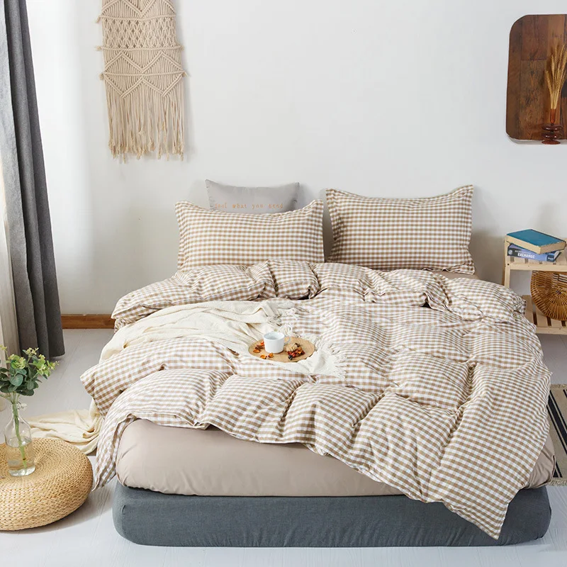 

Duvet Cover Set 4 Pieces cute Pattern Bedclothes Include Bed Sheet Pillowcase Cover Simple Style Fashion Oceania