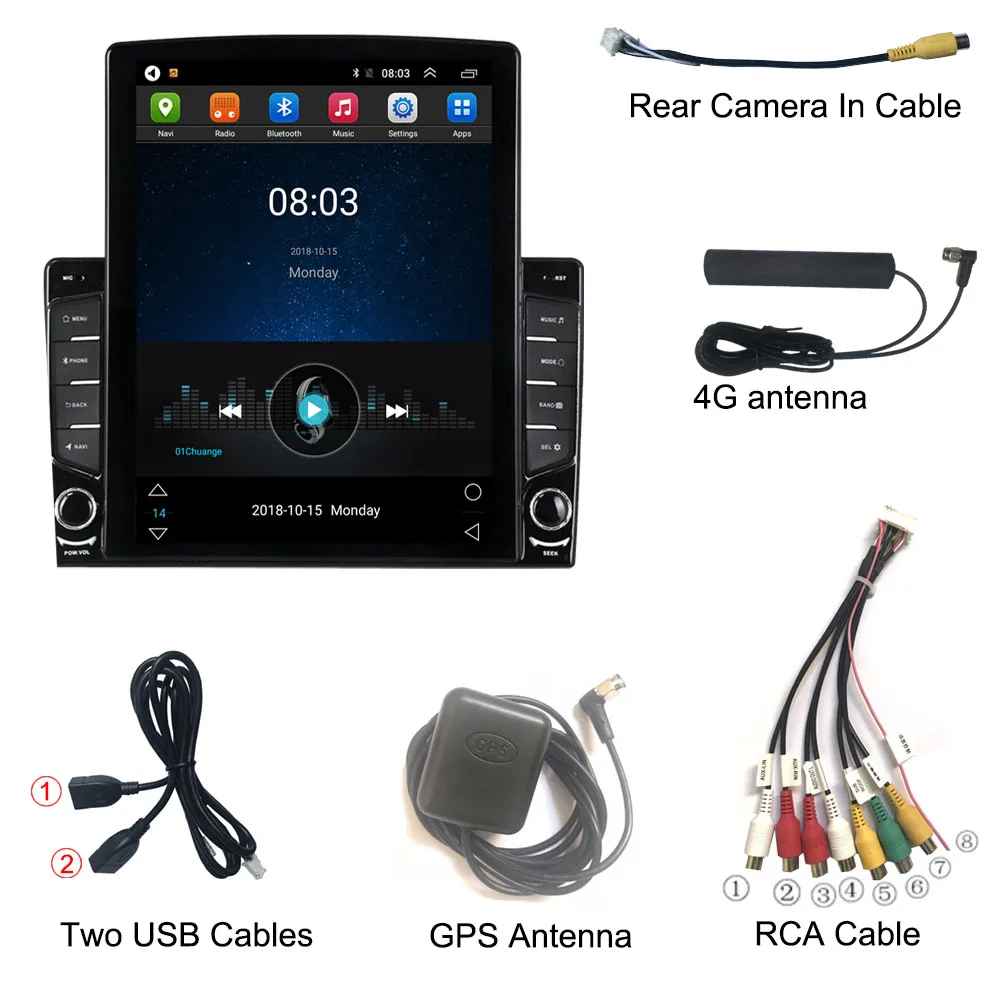9.7"  Android 10.1 For TOYOTA Prius Plus Alpha 2012-2015 Tesla Type Car Radio Multimedia Video Player Navigation GPS RDS images - 6